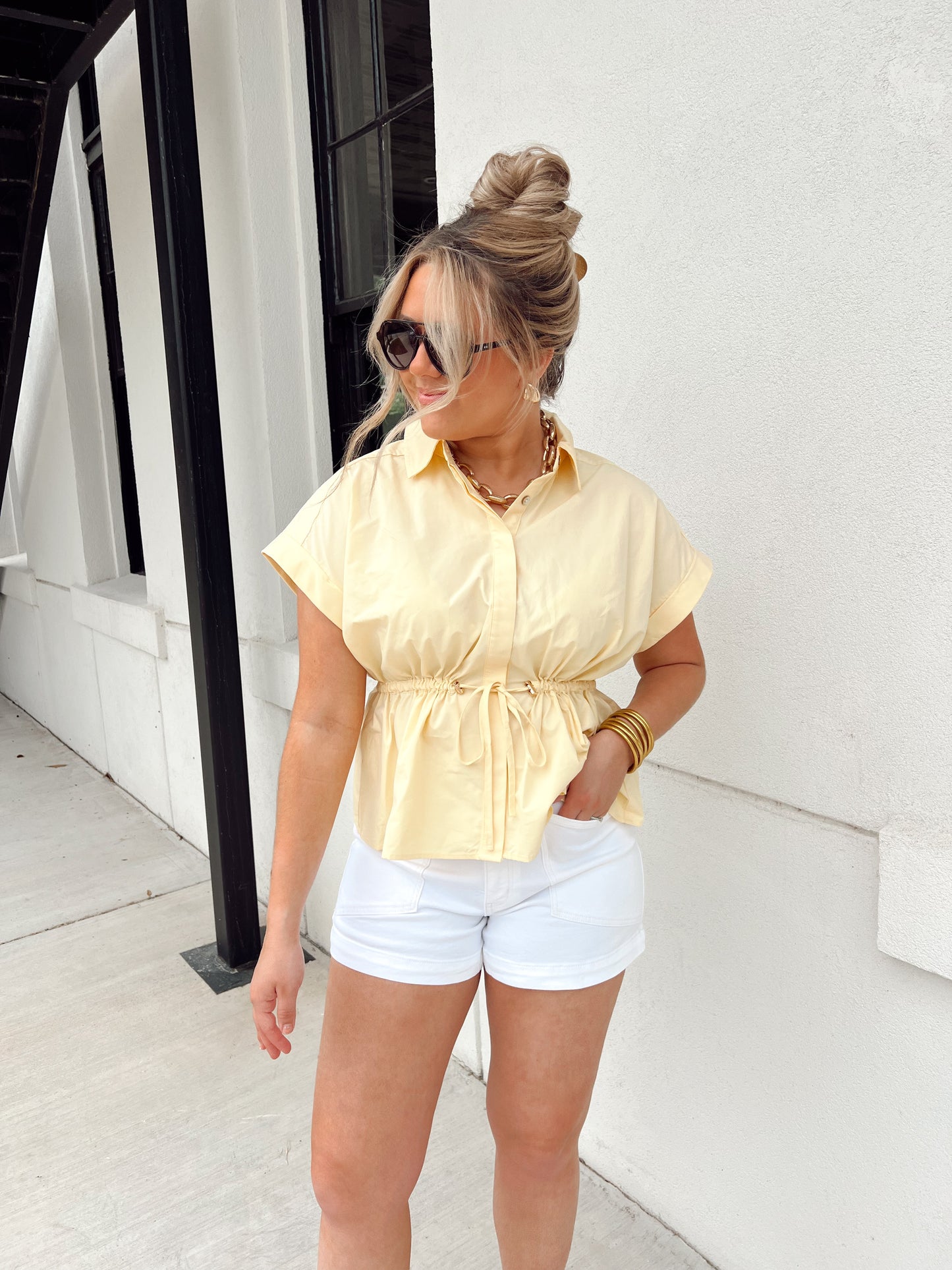 Sunny Side Cinch Top