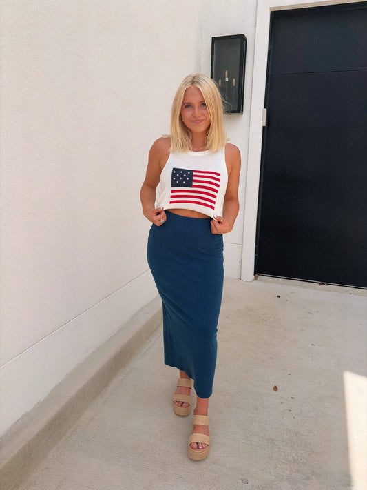 American Spirit Sweater Tank