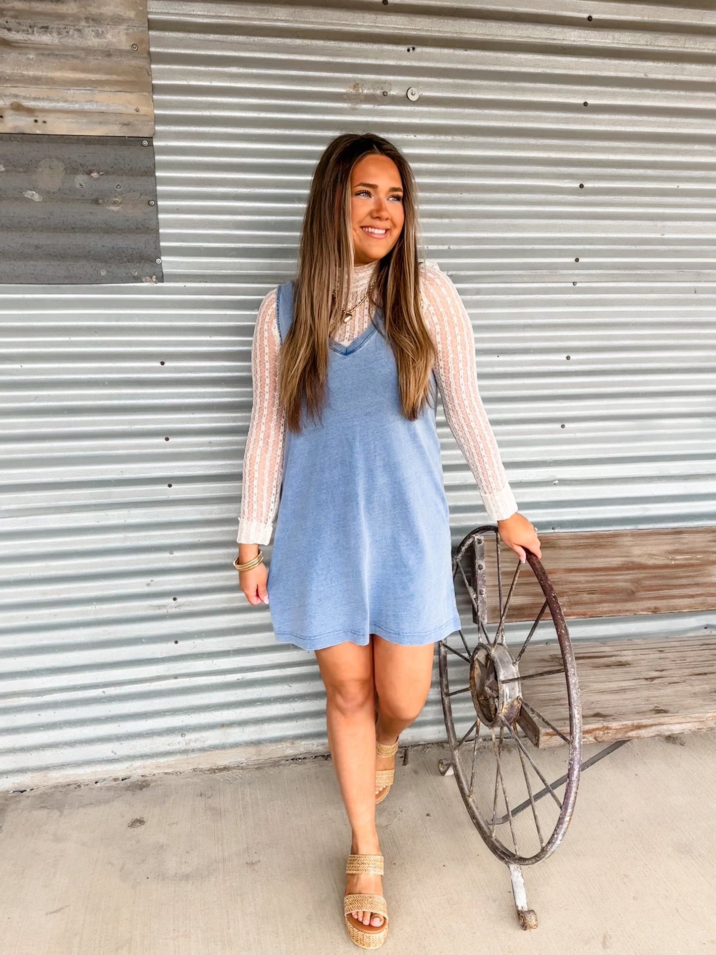 Sloane Knit Denim Dress