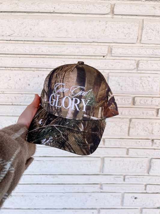 Give God Glory Camo Hat