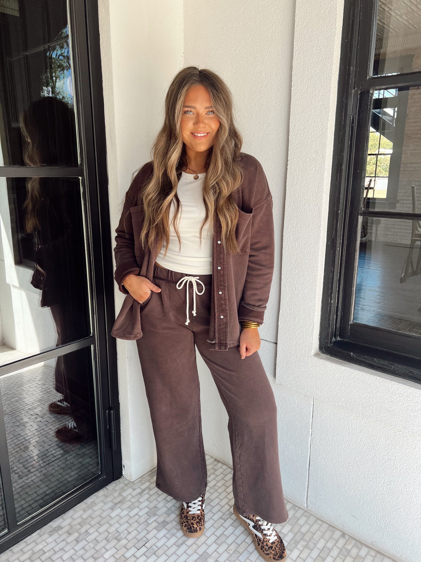 Z Supply Hunter Pant Chocolate Cherry