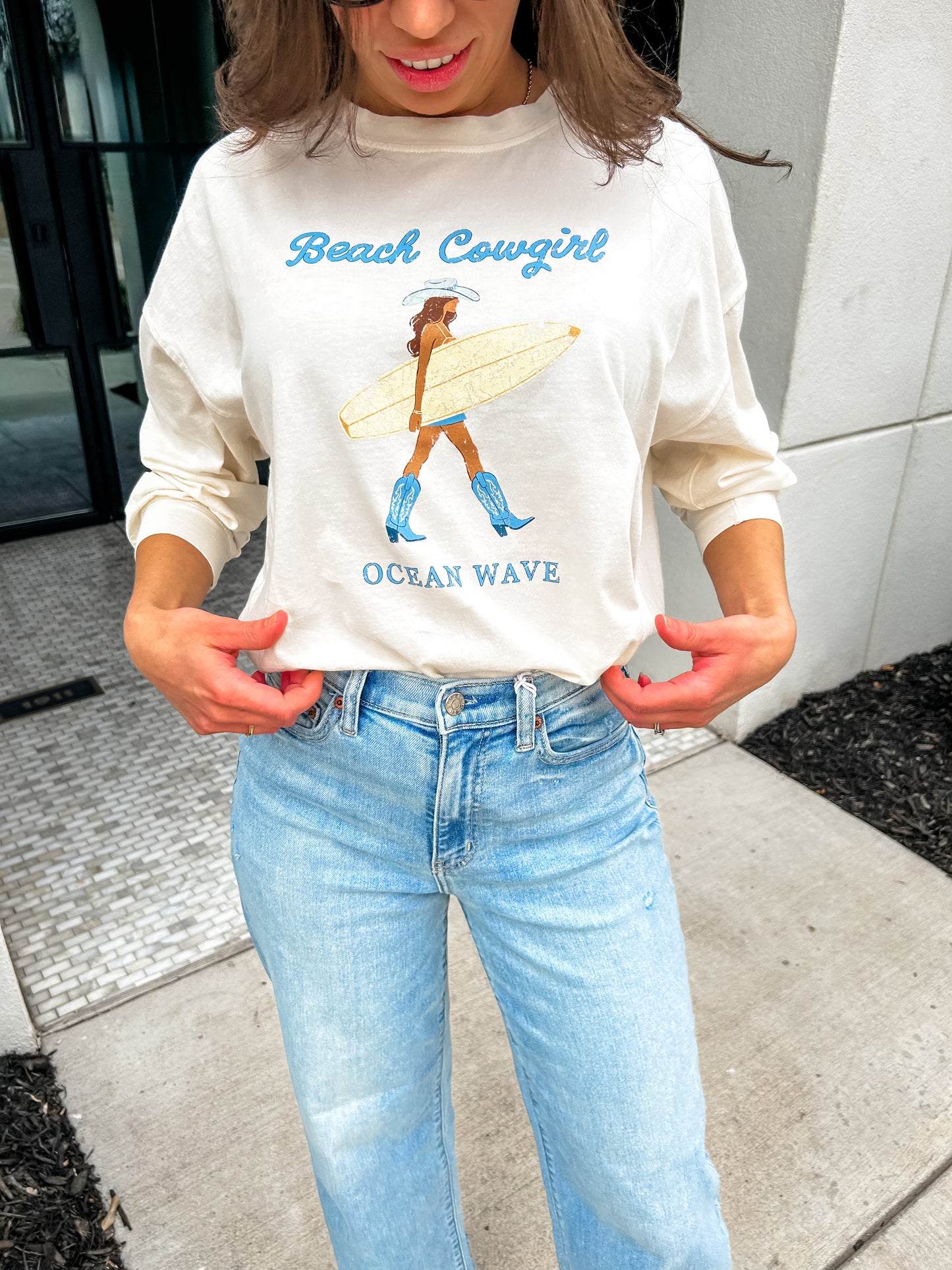 Ocean Beach Cowgirl Graphic