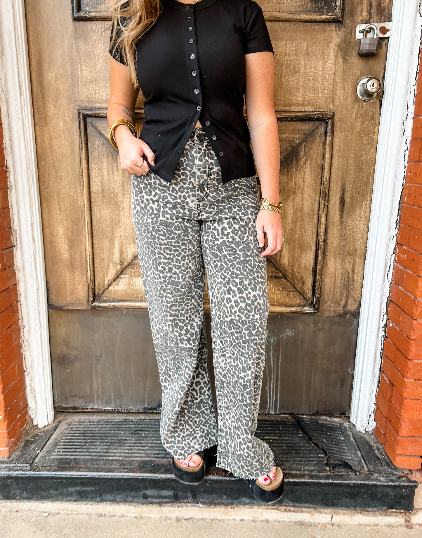 Leopard Days Denim Pants