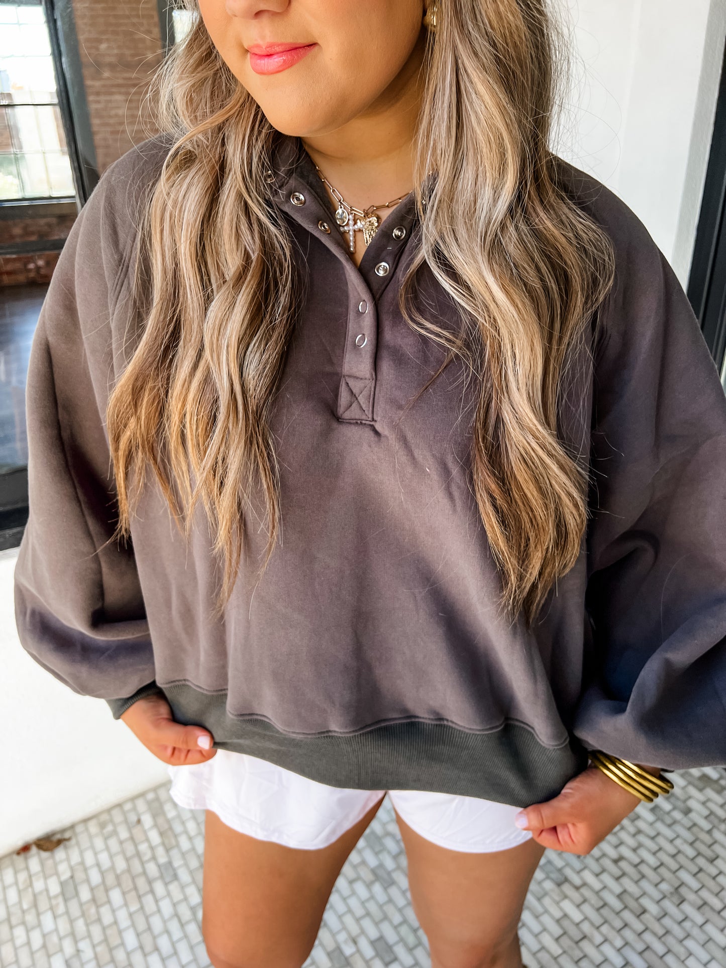 Piper Snap Button Sweatshirt