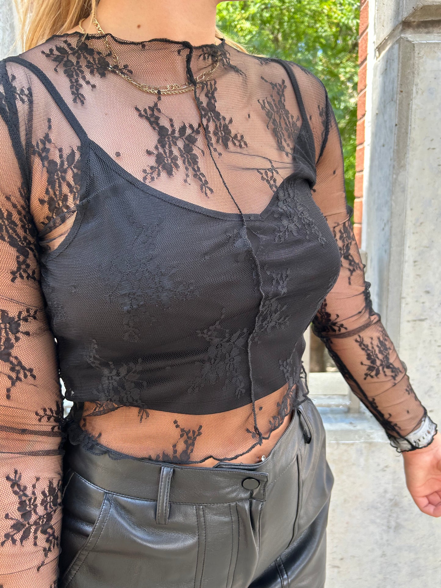 Better In Lace Top Black