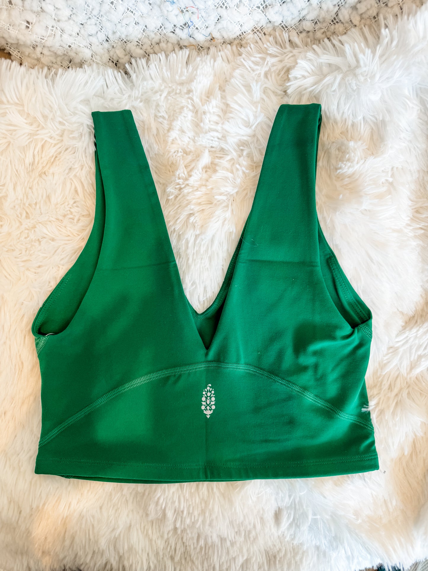 Free People Never Better Crop Heritage Green