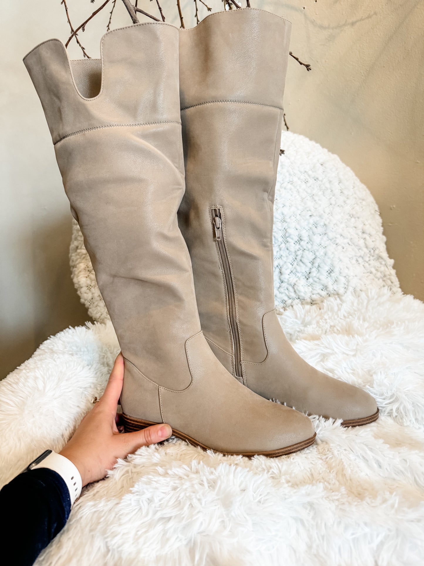 Lellis Tall Boot Taupe