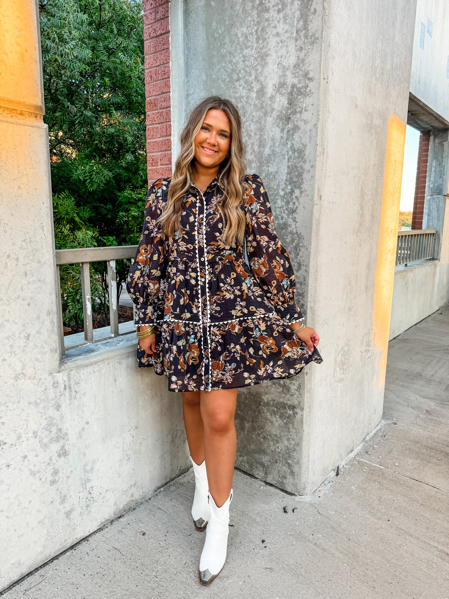 Floral Lane Mini Dress