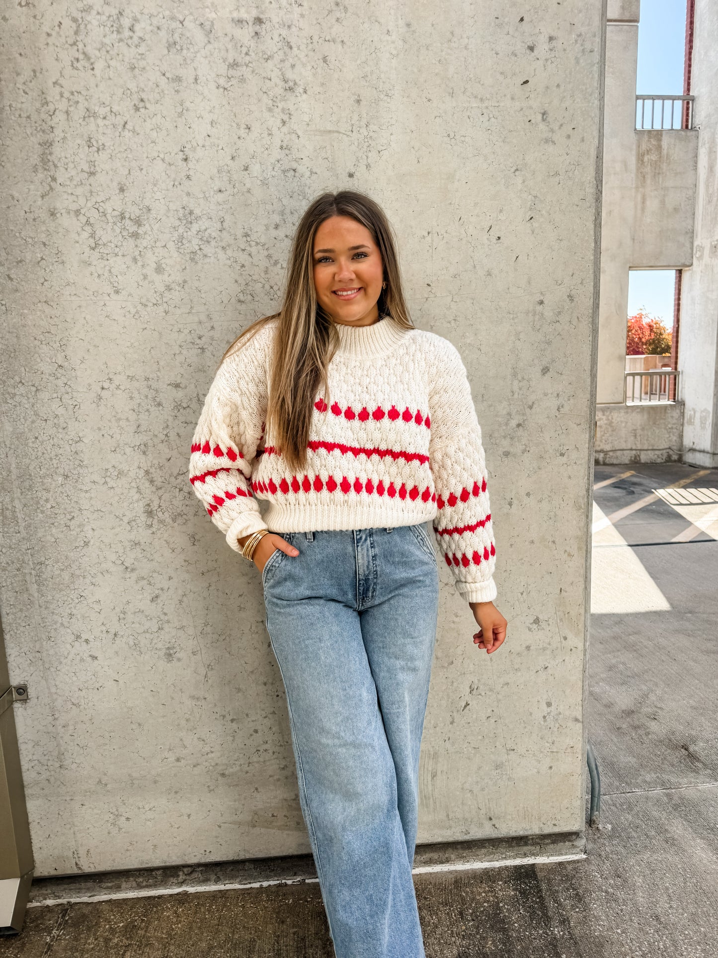 Red Poppy Sweater