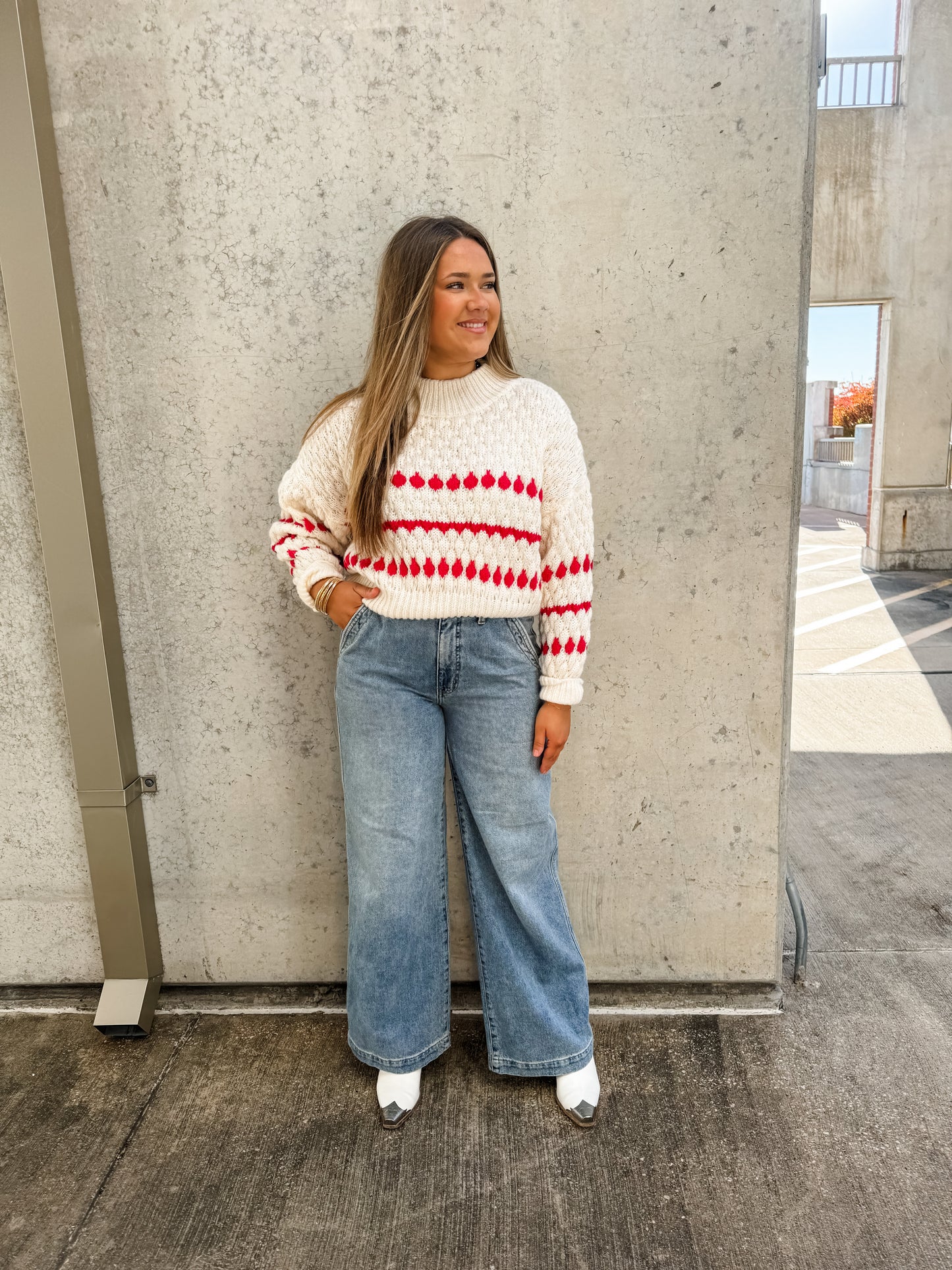 Red Poppy Sweater