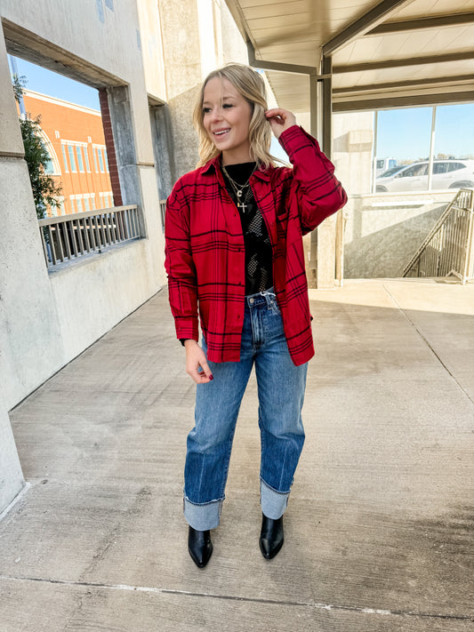 River Plaid Button Up