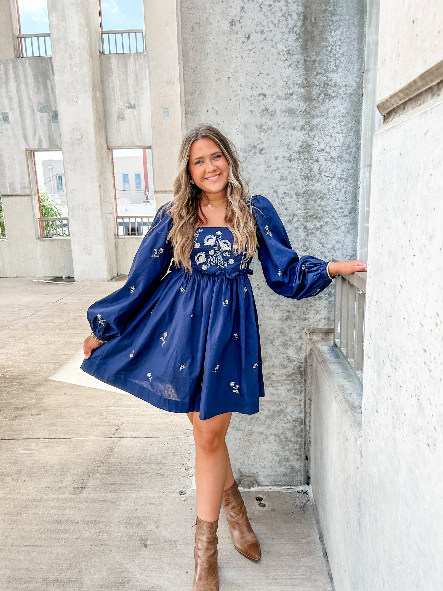 Lovely In Navy Dress