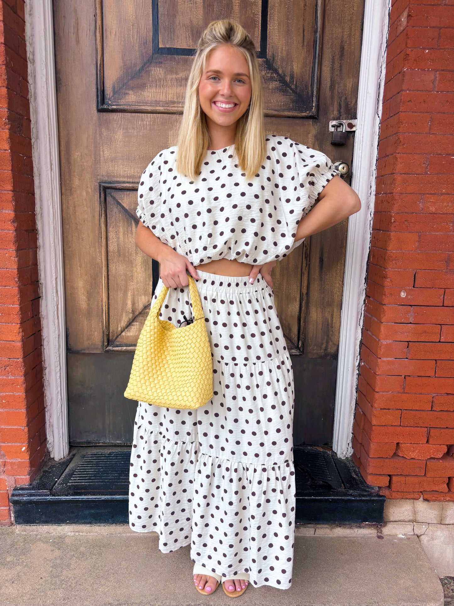 Polka Dot Bubble Top