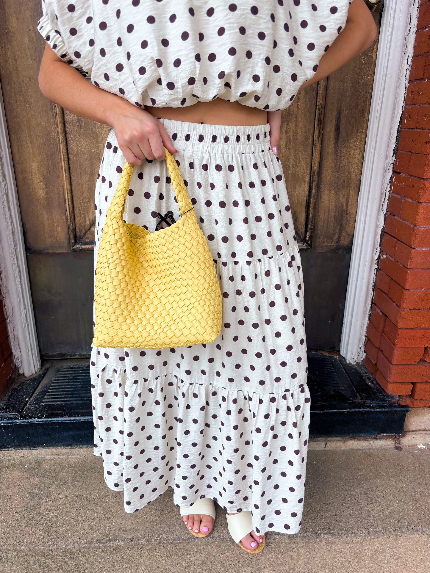 Polka Dot Tiered Skirt