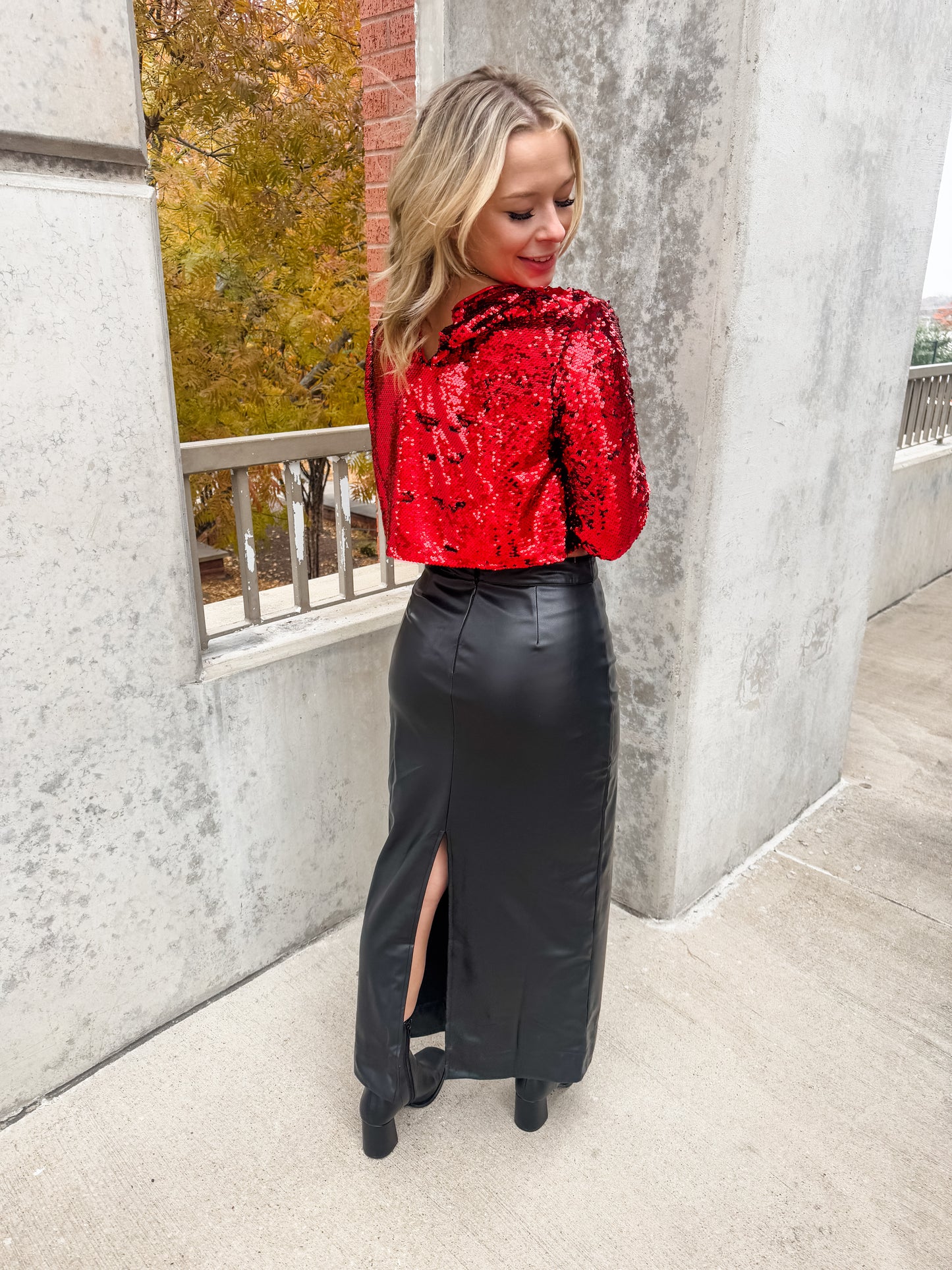 Unmatched Leather Skirt