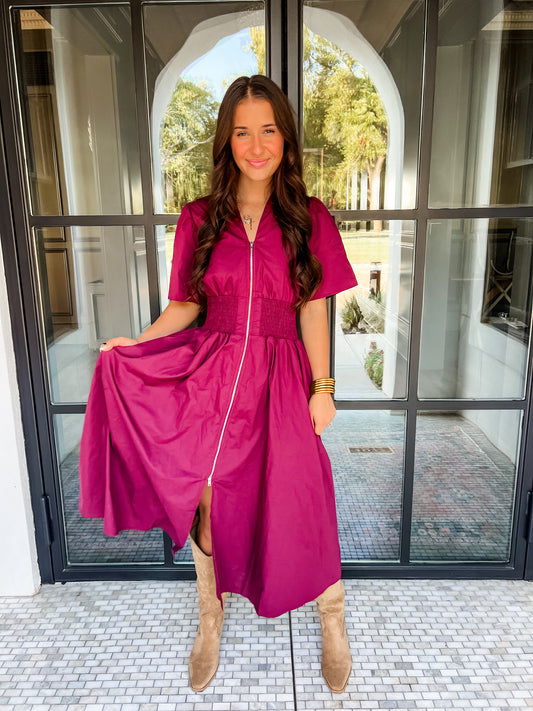 Hint of Plum Dress