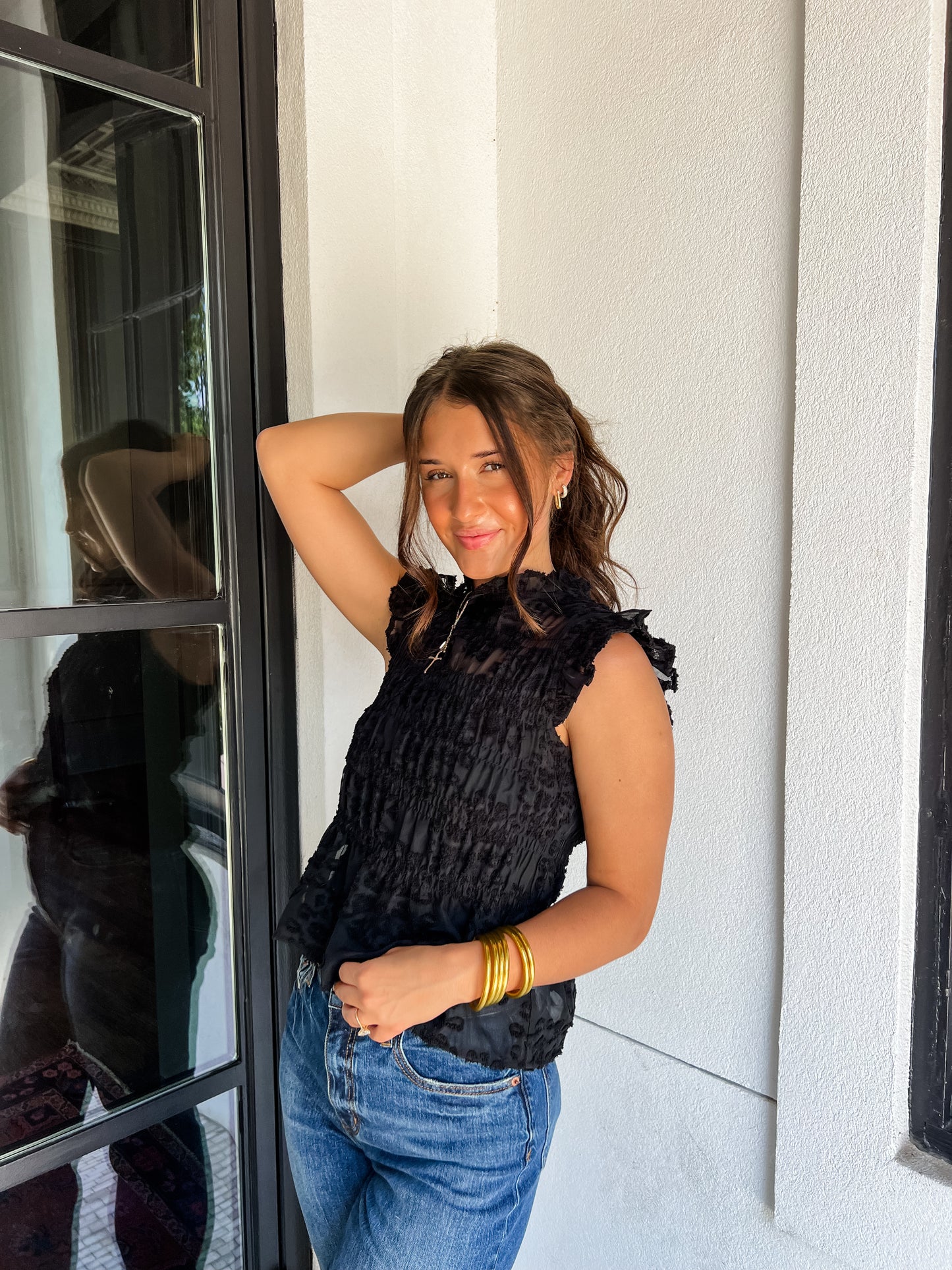 Velveteen Lace Top