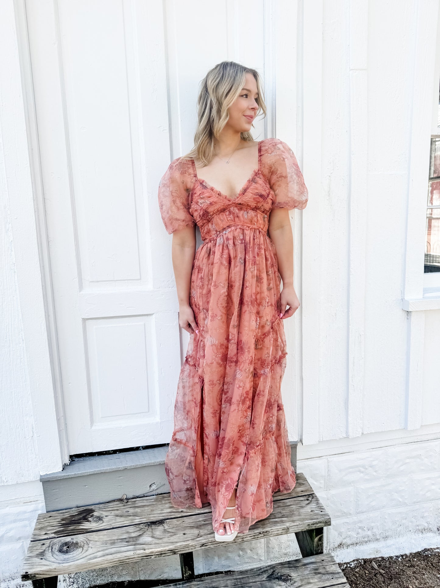 LULUS Daphne Organza Maxi Dress