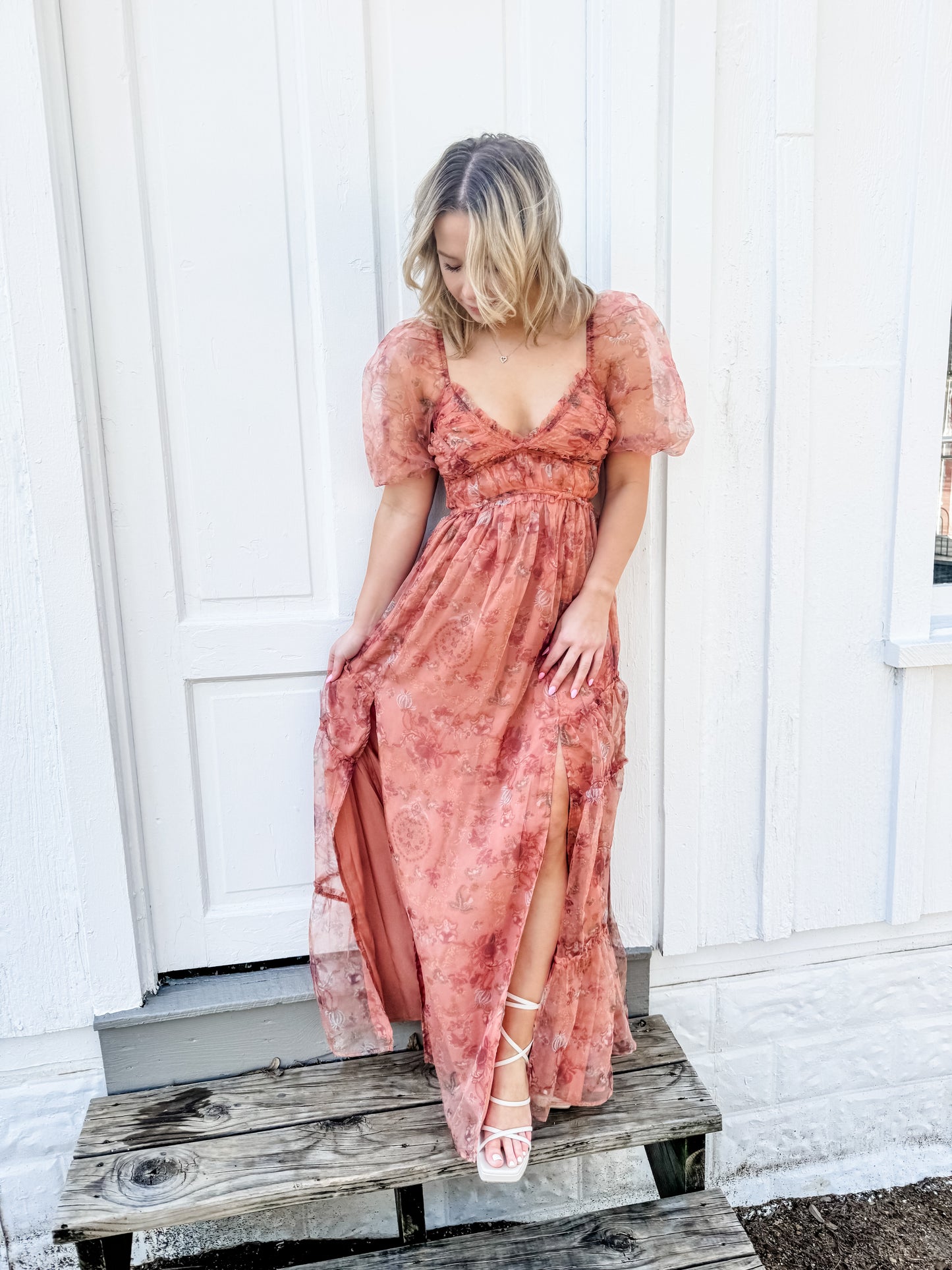 LULUS Daphne Organza Maxi Dress