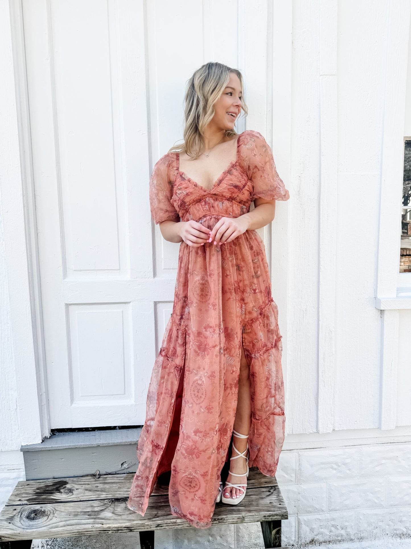 LULUS Daphne Organza Maxi Dress