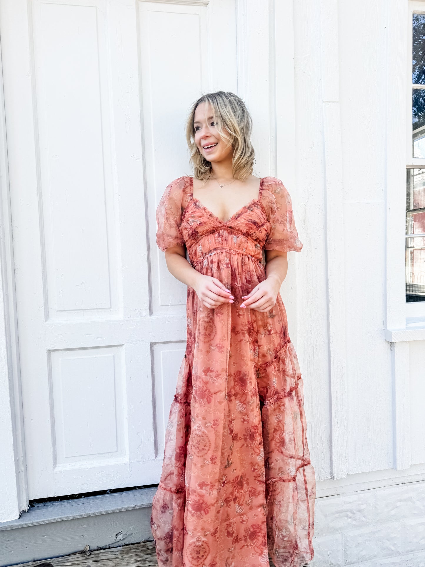 LULUS Daphne Organza Maxi Dress