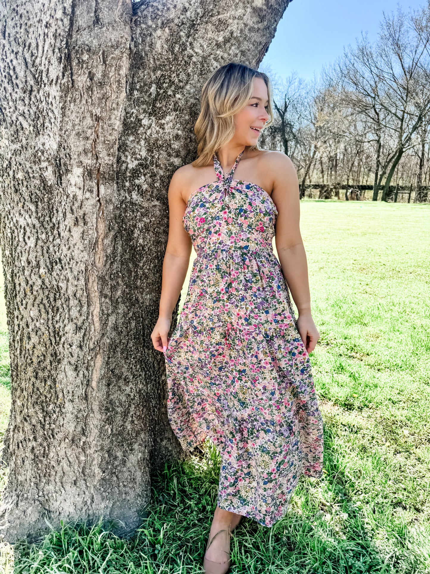 Floral Confetti Maxi Dress