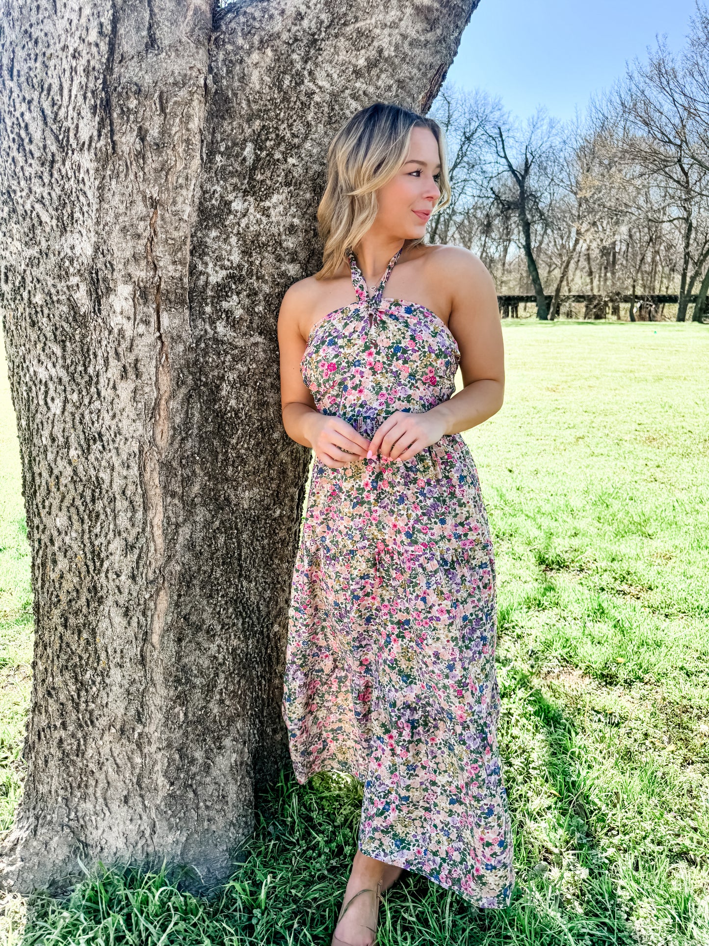 Floral Confetti Maxi Dress