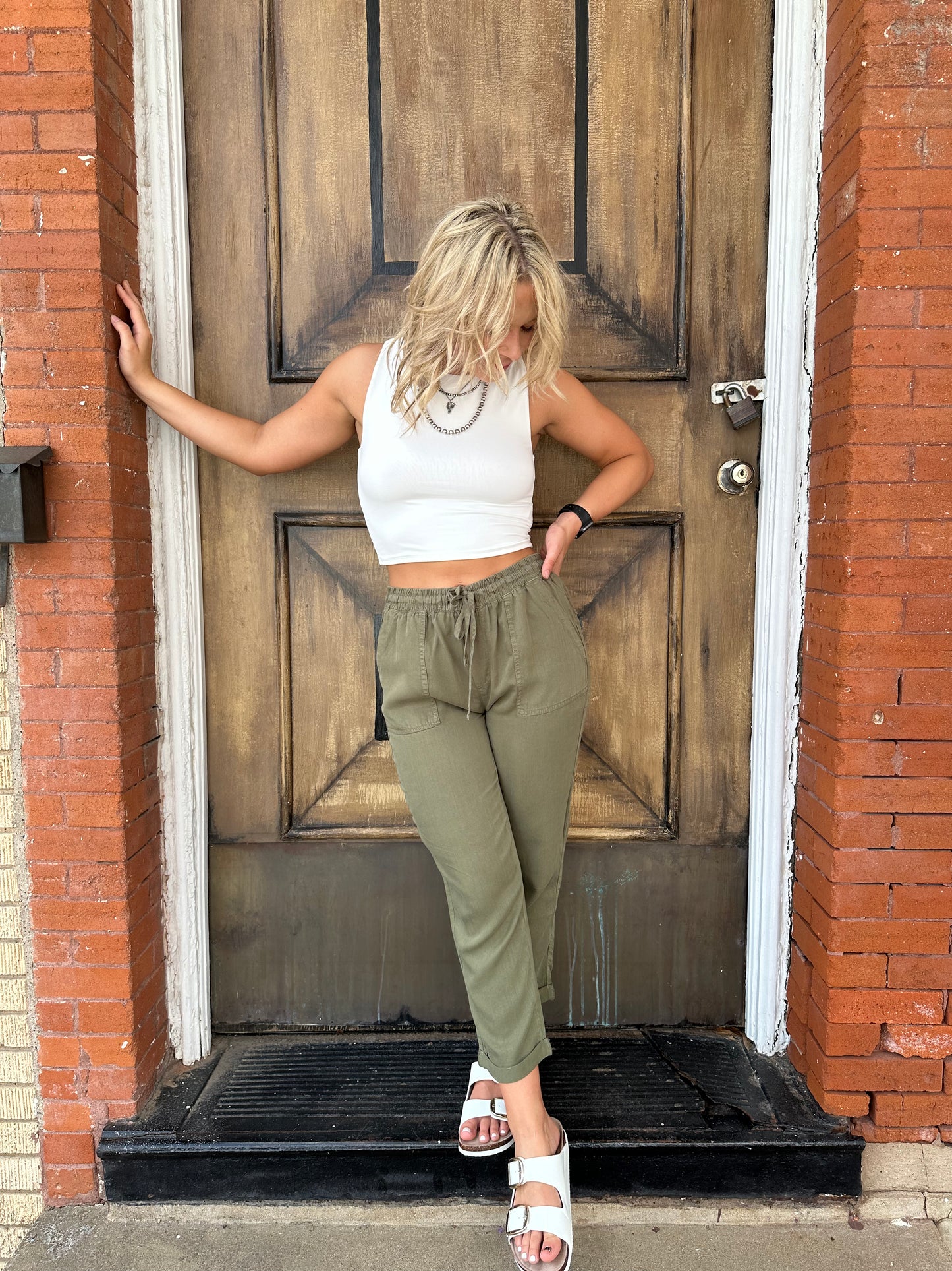 Classic Crop Tank White